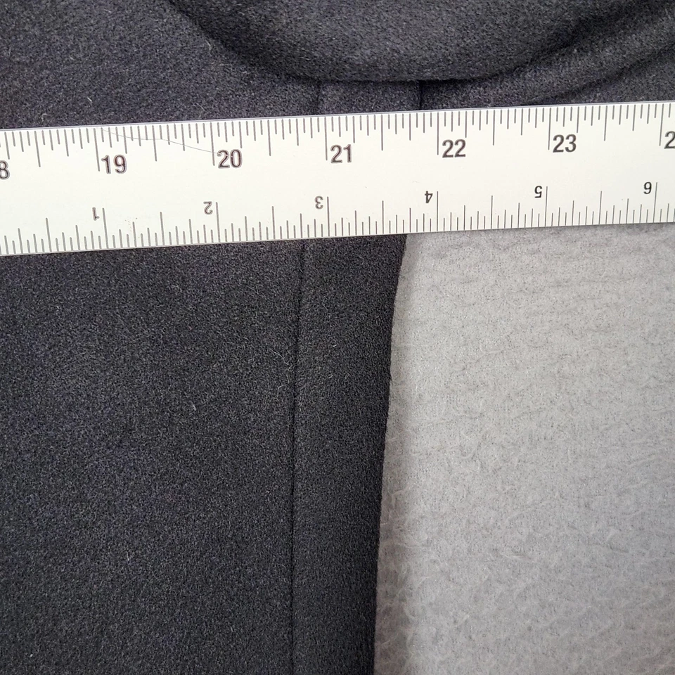 Perry Ellis Portfolio Overcoat Mens Large Black 3 Button Topcoat Coat Winter - Image 3 of 4