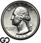1932-D Washington Quarter *Tough This Nice* Gem BU++, Key Date