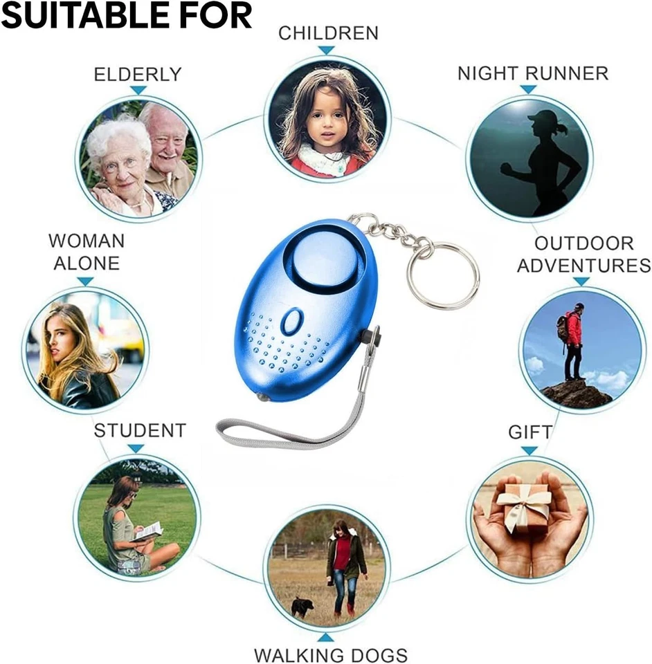 2 x Safety Security Alarm Panic Rape Attack 140db Keyring Personal safety Alarm - Image 3 of 4