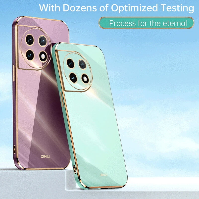 Glossy Plating ShockProof Silicone Soft Case For OnePlus 13 11 10 Pro 10T Cover - Image 2 of 4