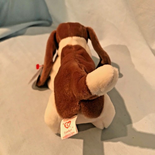 Tracker Basset Hound Ty Beanie Baby 4198 1998 PE Retired 8 1/2" Dog $12.99 - Picture 5 of 12