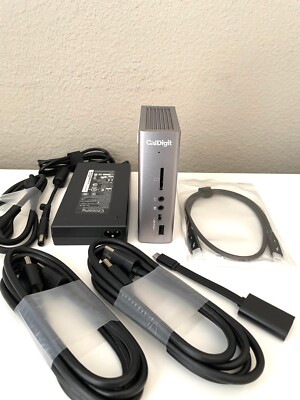 Caldigit TS3 Plus Docking Station w/ PSU, Thunderbolt 3 + 2 Display Port Cables