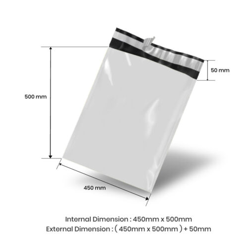 16 Sizes Poly Mailer Plastic Satchel Courier Self Sealing Shipping Bags Recycle - Picture 18 of 26