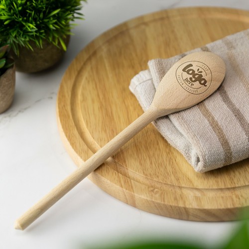 Cuchara de madera grabada personalizada texto personalizado panadería chef estrella panadero regalo - Imagen 7 de 9