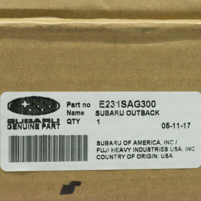 2008-2009 Subaru Outback Wagon Hood Deflector Bug Shield NEW E231SAG300 OEM