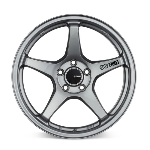 17x8 +40 Enkei TS-5 5x114.3 Storm Grey Wheels (Set of 4) - Picture 2 of 2