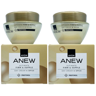 2x AVON Anew Ultimate Firm & Supple Day Cream SPF 20 with Protinol 1.7 fl.oz