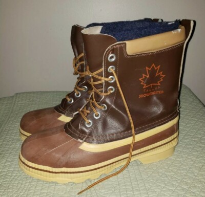 Wool Lined Suede Leather Duck Boots Mens Sz 9 Excellent Condition Vintage Canada VTG SOREL HUNTING BOOTS SIZE 9 MADE IN CANADA WOOL LINED  main image 4