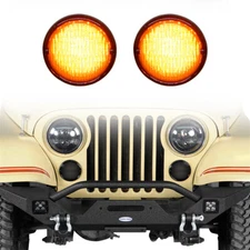 Turn Signal Lights Front Blinkers LED Parking Lights Fit 76-86 Jeep CJ5 CJ7 CJ8