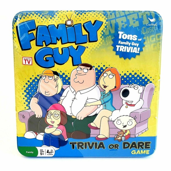 Family Guy Trivia Board Game Collectors Tin 2005 Cardinal for sale