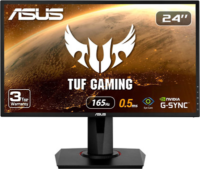 VG248QG 24'' G-SYNC Gaming Monitor 165Hz 1080P 0.5Ms Eye Care with DP HDMI Dvi,Bl