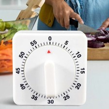 2/1 Pcs Kitchen Mechanical Cooking Egg Timer 1 Hour Count-Down Up Alarm Clock UK