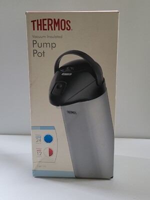 Thermos Steal Pump Pot Vacuum Insulated 2 Qt PP1900M