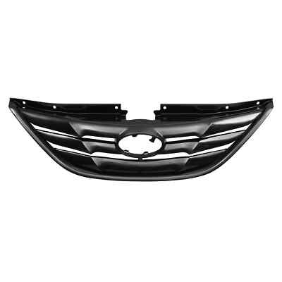 For 2011-2013 Hyundai Sonata Grille Assembly Front Upper Grill Black HY1200162