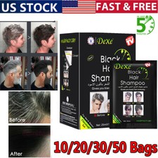 Dexe Instant 5-Min Black Hair Dye Black Shampoo White Become Black Hair Color
