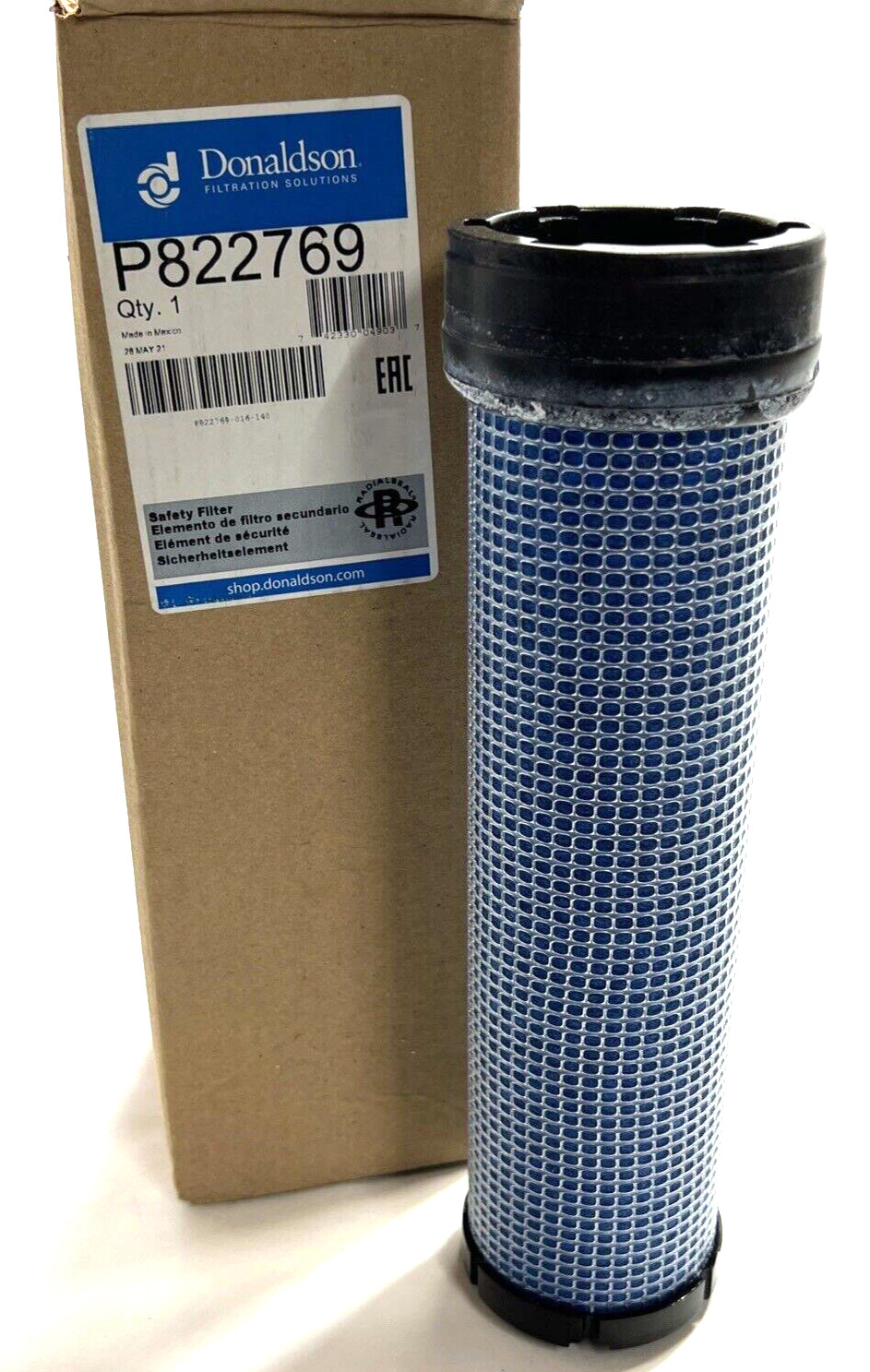 Filtro Aria Donaldson Radialseal - Diametro 84.4 Mm, Lunghezza 298.1 Mm - Foto 9