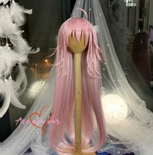 1/8 1/6 1/4 1/3 BJD Long Straight Wig Cartoon Doll Hair Outward Warping Ash Pink