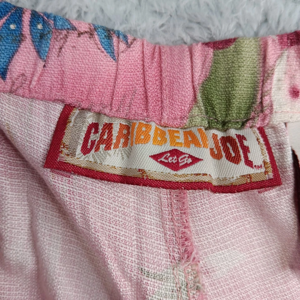 Шорты женские Caribbean Joe большие розовые на шнурке эластичные комфортные с цветочным рисунком - Изображение 3 из 4