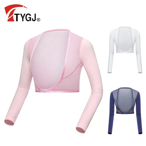 Womens Summer Base Layer Thin UPF Long Sleeve Ice Silk Sunscreen sleeve