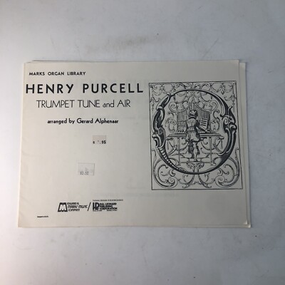 Henry Purcell Trumpet Tune and Air Gerard Alphenaar Marks Organ Library 1962