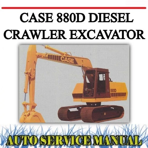 CASE 880D DIESEL CRAWLER EXCAVATOR FACTORY WORKSHOP SERVICE REPAIR MANUAL~DVD - Picture 1 of 1