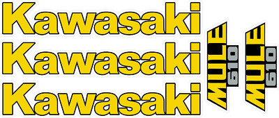 B536 Kawasaki Mule 610 Decal Sticker Kit Kit LAMINATED | eBay