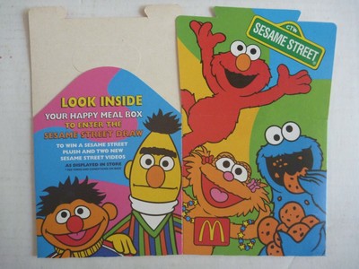 sesame street mcdonalds toys