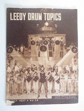 Vintage July 1937 Leedy Drum Topics #26