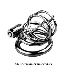 Metal Chastity Cage Men's Anti-Cheating Bandage Device Peni Urethra Lock New