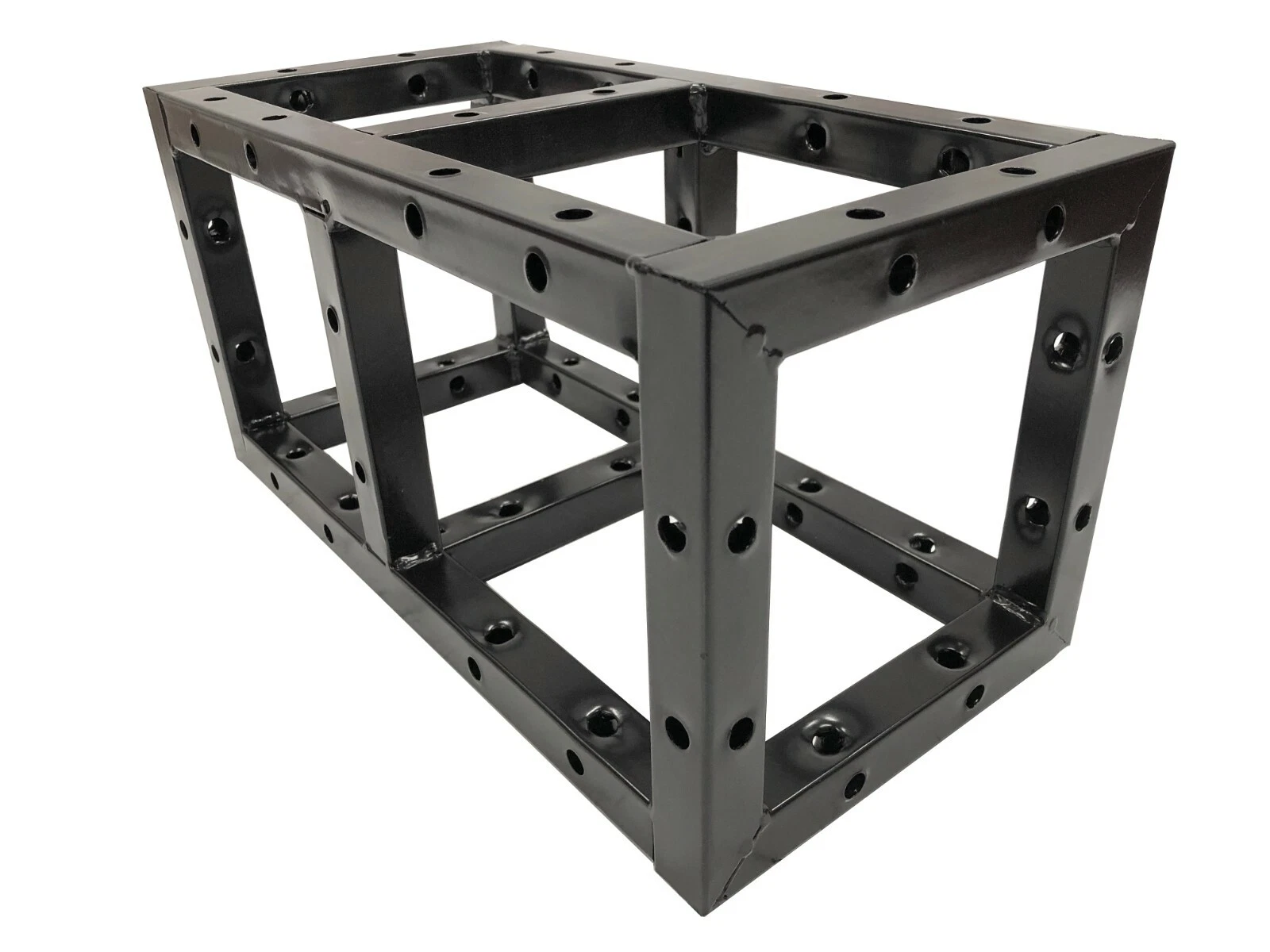 LK-20200 2 Meter 6.56 Ft. Square 8"x8" Black Trussing Box Truss Sectio