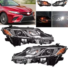 LED Headlights Fit 2018 2019 2020 2021-2024 Toyota Camry L LE SE Headlamps LH+RH