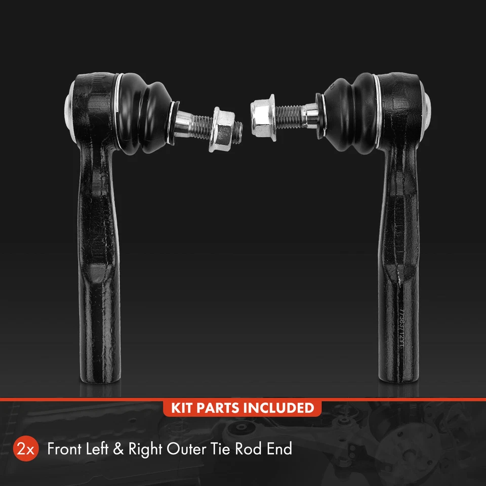 2psc Front Outer Tie Rod Ends for Saab 9-3 2003-2011 9-3X 2010 2011 9-5 02-09 - Image 2 of 4