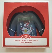 Ugly Sweater Ornament Frothy Frosty NEW