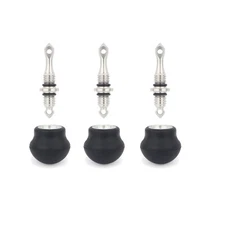 6 Pcs Tripod Spike Feet 3/8-16 Thread Rubber Feet Universal Anti-Slip & Stainles