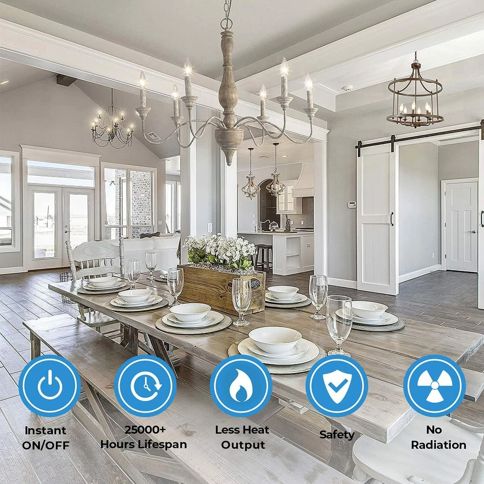 USA Westinghouse 60W Dimmable Soft White light Filament LED Bulb Single Pack  - Image 3 of 3