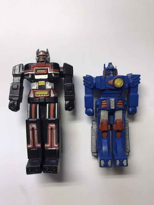 Power Rangers Choudenshi Bioman Biorobo Xabungle retro Figure 2set