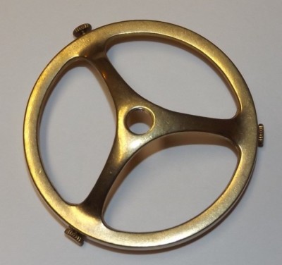3 1/4'' Fitter Cast Brass Shade Holder Unfinished Brass With Screws NEW 10771JB