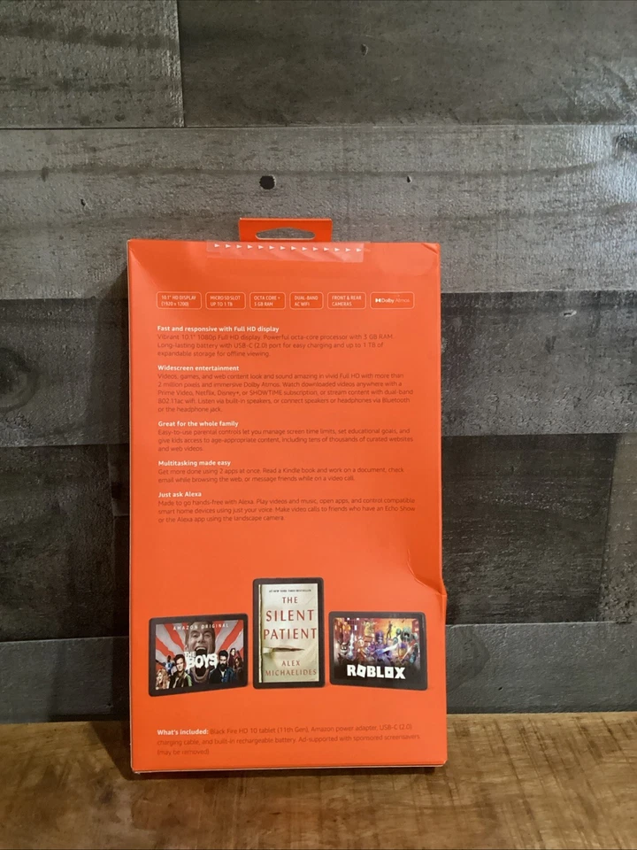 Amazon Fire HD 10 (11th Generation) 32GB, Wi-Fi, 10.1" Tablet - Black - Image 2 of 2