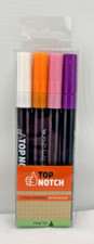 Top Notch CHALK Markers 4 Colors Fine Tip Water Based