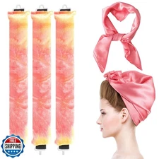 obeoby 4 in 1 Pack Heatless Curls No Heat Curling Rod, Velvet Hair Curlers to