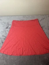 Horny Toad Skirt Medium Chaka Tencel Organic Cotton Heathered Red Athleisure