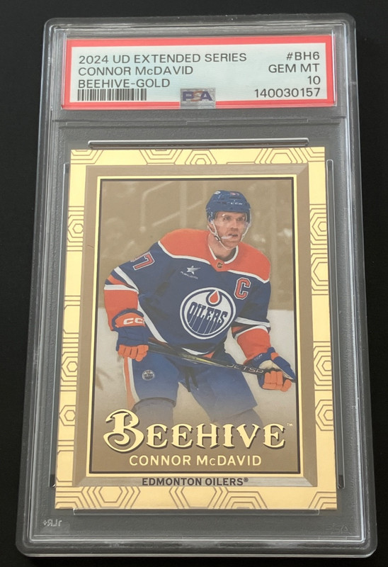 2024-25 Upper Deck Extended Connor McDavid Beehive Gold Parallel PSA 10