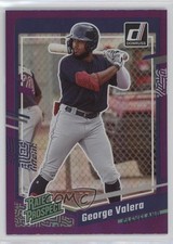 2023 Panini Donruss Rated Prospect Holo Purple George Valera #77 0o2b