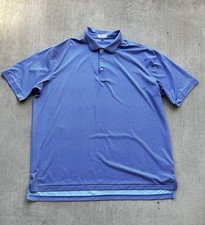 Peter Millar Summer Comfort Golf Polo Short 2XL All Over Print Stretch