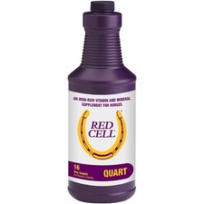 Horse Health Red Cell, Liquid Vitamin-Iron-Mineral 32 ounces, Brown