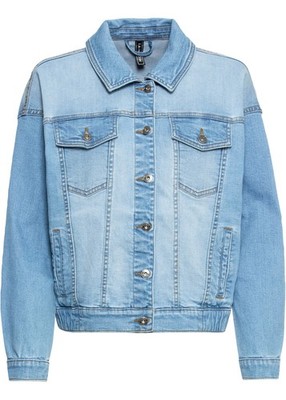 Jeansjacke Gr. 36 Blue Bleached Washed Damenjacke Jeans-Jacke Kurzjacke Neu