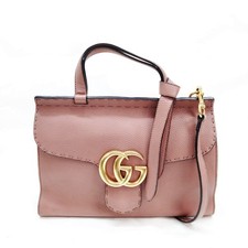 Gucci Hand Bag Pink Leather 1068683