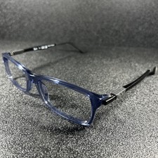 NEW Ray Ban Eyeglasses RB7017 8122 Blue Black Brushed Metal 54-17-145 NICE LOOK