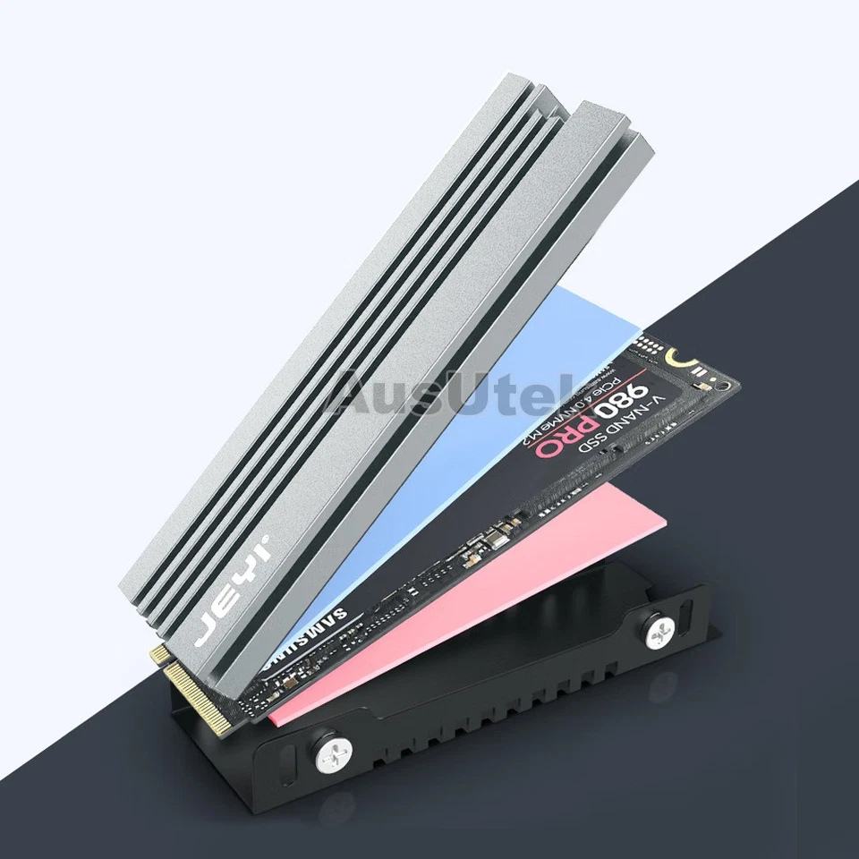 2280 M.2 SSD NVME Heat Sink Heatsink Radiator Fits ASUS Gigabyte MSI Motherboard - image 4 of 4
