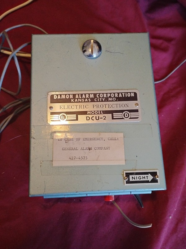 Damon Alarm Corporation DCU-2 Kansas City MO Control Box Elecro Punk Steam Punk